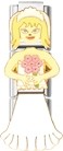 CC7224 Blonde Bride Chick Italian Charm