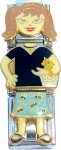 CC7355 Basket Chick Italian Charm