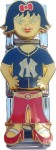 New York Yankees Chick  Charm Chick Italian Charm