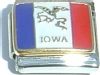 CL2089 Flag of Iowa Italian Charm