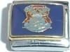 CL2096 Michigan State Flag Italian Charm