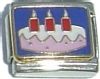 CL2122 Birthday Cake with Candles Italian Charm