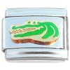 CT1013 Crocodile Alligator Green Italian Charm