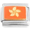 CT1032 Flower Petals Orange Italian Charm