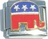 CT1050 Republican Elephant Italian Charm