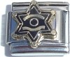 CT1055 Police Badge Italian Charm
