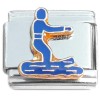 CT1091 Water Sports Skier Skiing Italian Charm