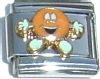 CT1155orange Orange Candy Italian Charm