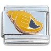 CT1169yellow Yellow Sea Shell Italian Charm