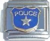 CT1184 Police Badge Italian Charm