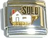 CT1188 House with Sold Sign Italian Charm