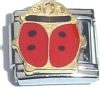 Ladybug 9mm Italian Charm