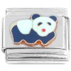 CT1205 Panda Bear Walking Black White Italian Charm