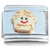 CT1240 Smiling Child Goldtone Italian Charm