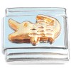 CT1242 Alligator Crocodile Goldtone Italian Charm