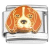 CT1283 Beagle Dog Face Italian Charm