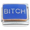CT1293 Bitch Dark Blue Italian Charm