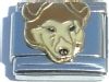 CT1323 Dog Folded Ears Italian Charm