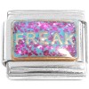 CT1346pink Freak Pink Glitter Italian Charm