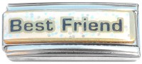 CT1370 Best Friend Glitter Superlink Italian Charm