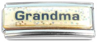 CT1374 Grandma Glitter Superlink Italian Charm