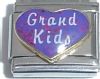 Grand Kids on Purple Glitter Heart