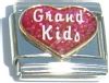 CT1398r Grandkids on Red Heart Italian Charm