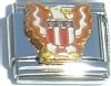 CT1424 Patriotic Eagle Italian Charm