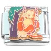 CT1426 Monkey Swinging Tree Italian Charm