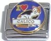 CT1435 I Love Calico Italian Charm