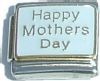 CT1532 Happy Mothers Day (gold on white) Italian Charm