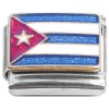 CT1554 Flag of Cuba Italian Charm