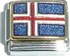 CT1562 Flag of Iceland Italian Charm