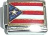 CT1578 Flag of Puerto Rico Italian Charm