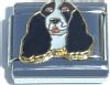 CT1618 Black and White Dog Italian Charm