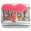 CT1621 Best on Red Heart Italian Charm