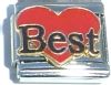 CT1621 Best on Red Heart Italian Charm