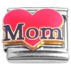 CT1626 Mom on Red Heart Italian Charm
