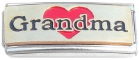 CT1640 Grandma Heart Superlink Italian Charm