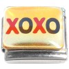 CT1648 XOXO Red Black Italian Charm
