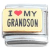 CT1658 I Love My Grandson Italian Charm