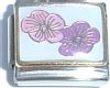 CT1718 Pink and Purple Flowers Italian Charm