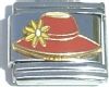 CT1730 Hat (rust with yellow flower) Italian Charm