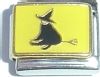 CT1747 Witch on Yellow Italian Charm