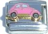 CT1755pink VW Bug in Pink Italian Charm