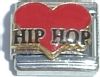CT1801 Hip Hop on Red Heart Italian Charm