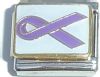 CT1828P Purple Ribbon Italian Charm 