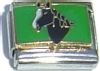 CT1830K Black Horse Head Italian Charm