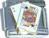 CT1938 Playing Cards Ace and Jack Italian Charm