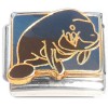 CT1845 Manatee Black Italian Charm